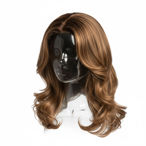 Elegant women's fashion hair wig in natural style
